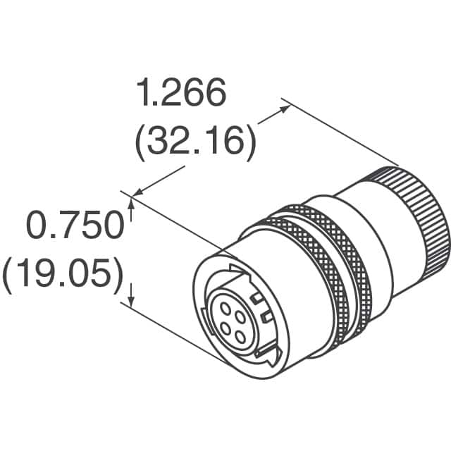 MS3116E-8-4S Amphenol Industrial Operations  Assemblages de connecteurs circulaires